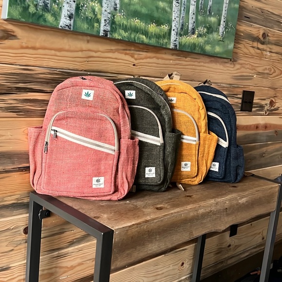 Pure Hemp Backpack Full Size Unisex Design - Picture 9 of 11